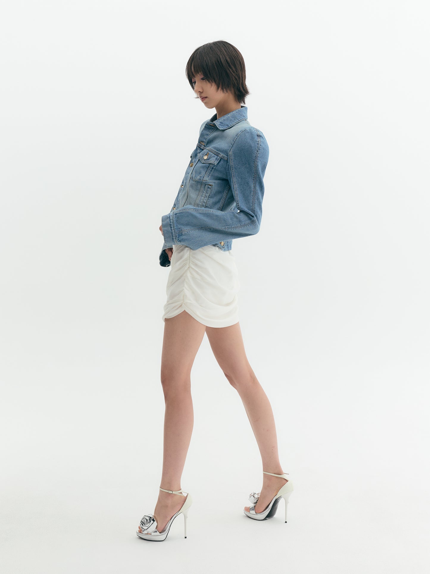 Shoulder Denim Jacket