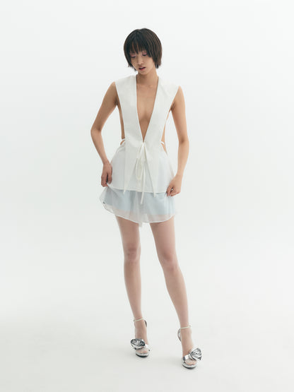 Silk Chiffon Short Pants