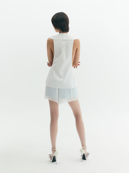 Silk Chiffon Short Pants