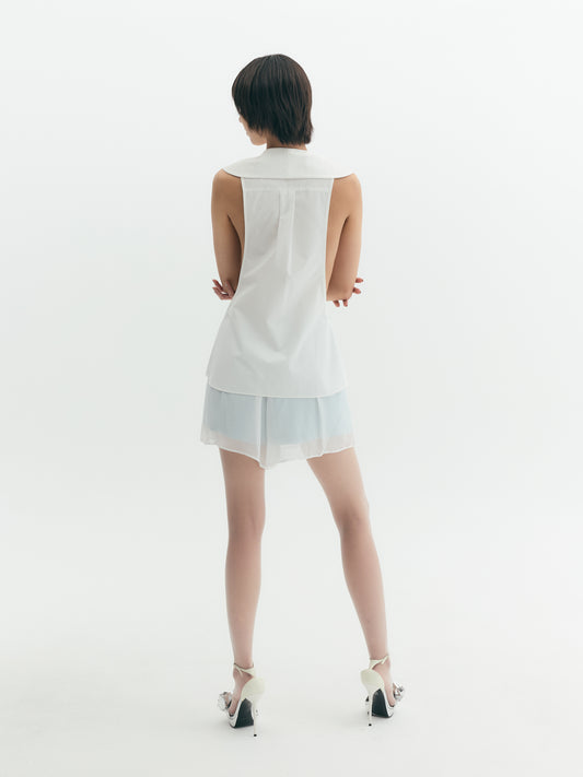 Silk Chiffon Short Pants
