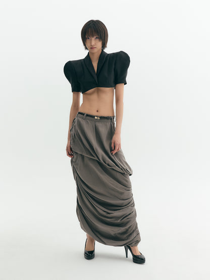 Draped long Skirt