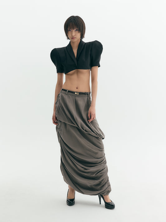 Draped long Skirt