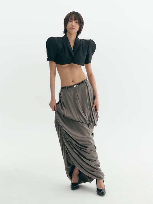 Cropped Shoulder Tailored Jacket