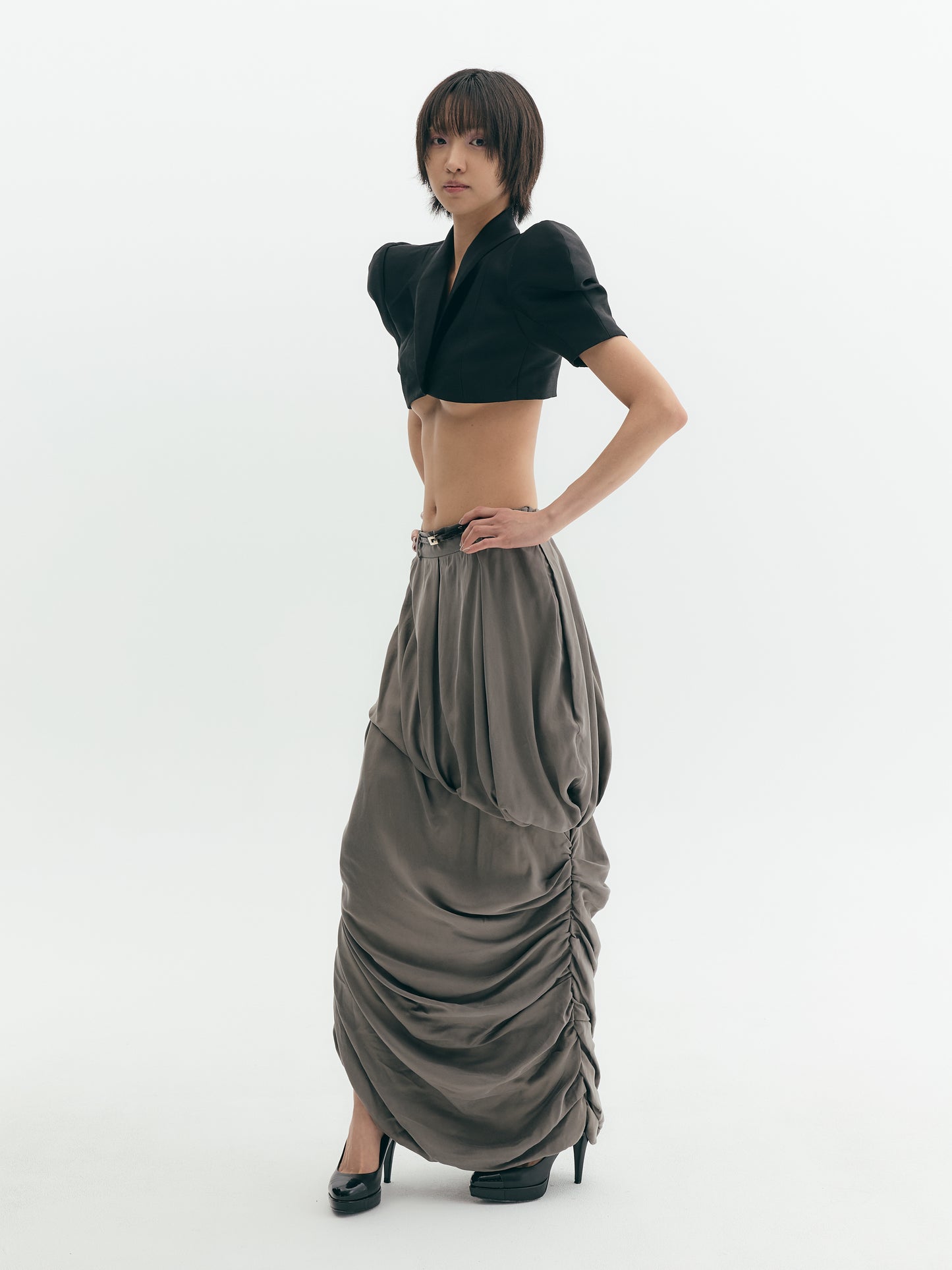 Draped long Skirt