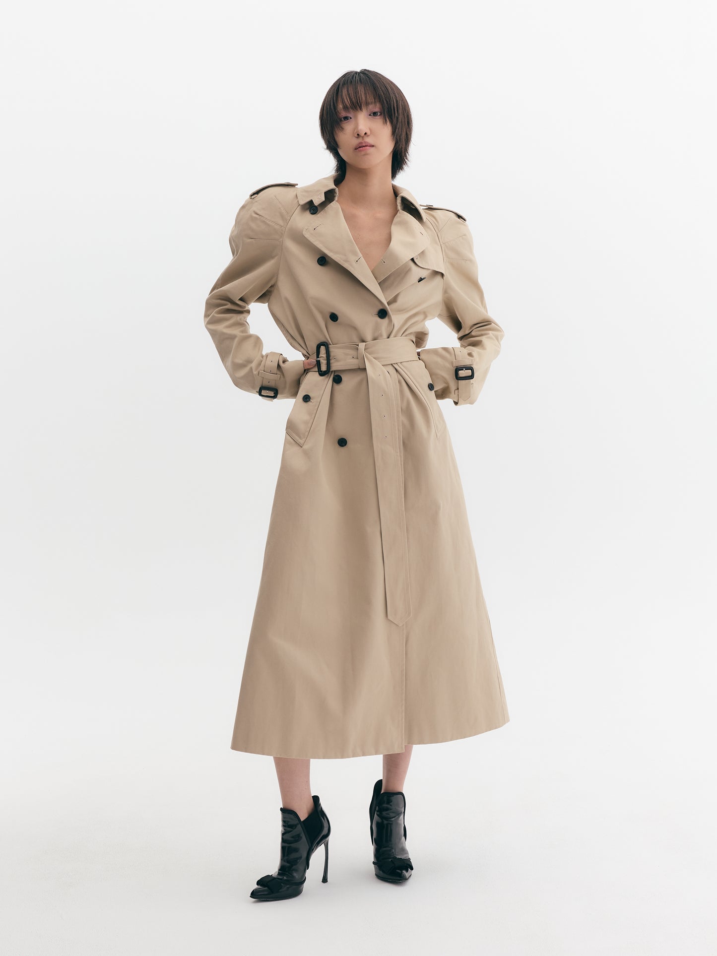 Shoulder Trench Coat