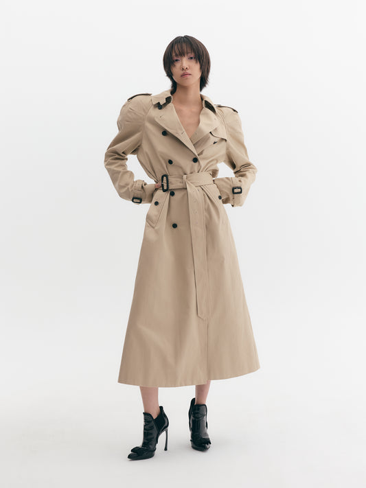 Shoulder Trench Coat