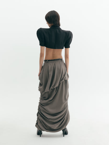 Draped long Skirt