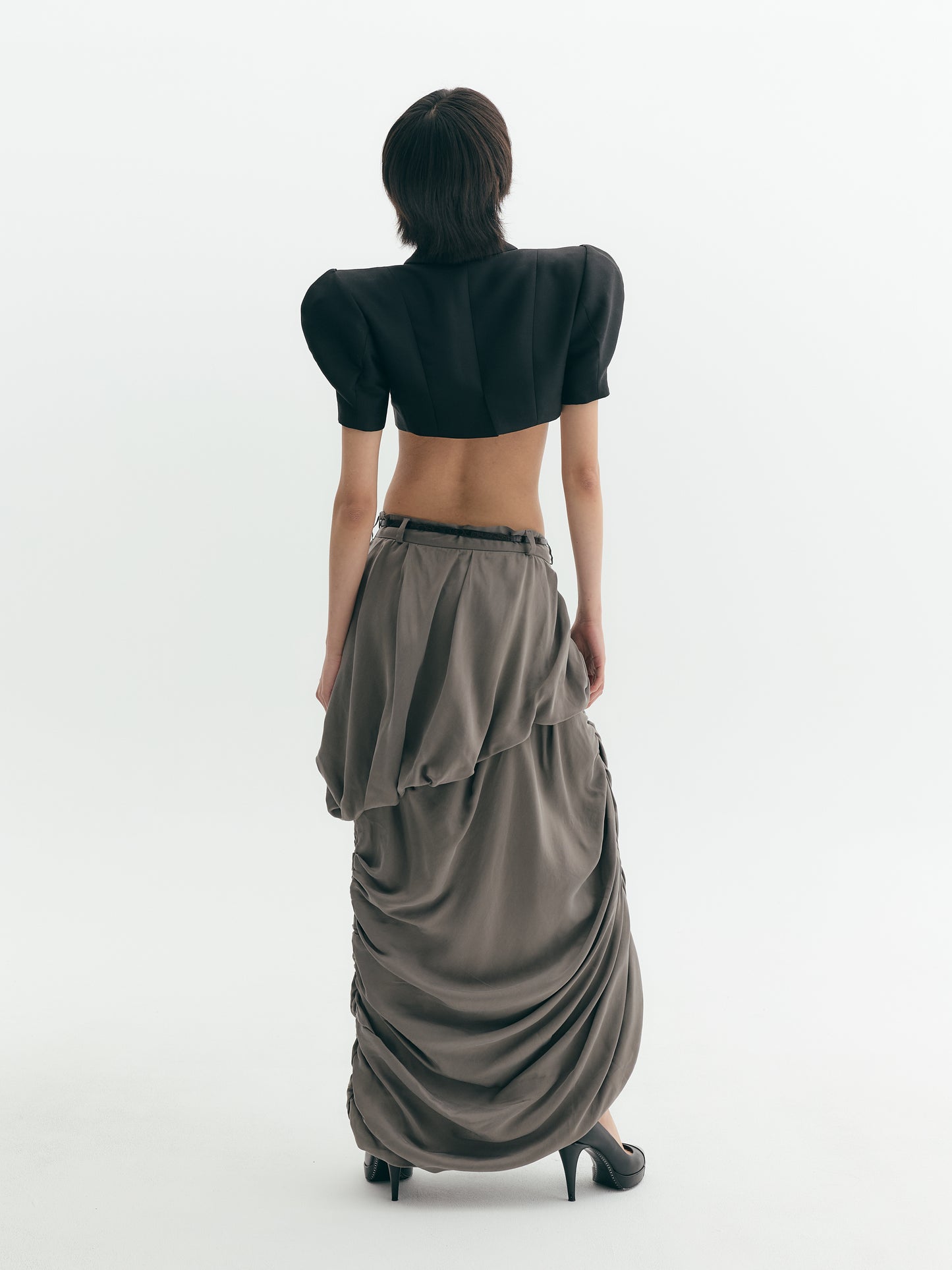 Cropped Shoulder Tailored Jacket