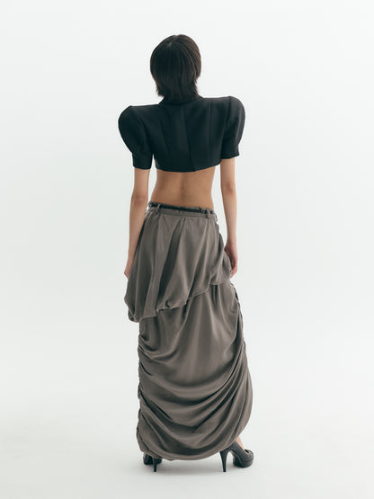 Cropped Shoulder Tailored Jacket