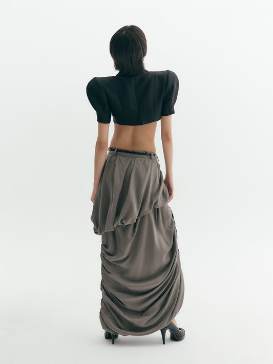 Cropped Shoulder Tailored Jacket